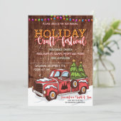 メリークリスマスウッドクラフトフェスティバル招待状 招待状 (スタンド正面)