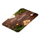 メリークリスマスウッドデザイン マグネット (左側)