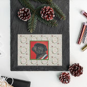 メリークリスマスウッドランドエヴァグリーンリース シーズンカード