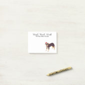 メリークリスマスウーフサンタハットでかわいい犬 ポストイット (デスク上)