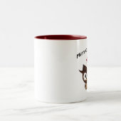 メリークリスマスウ怒ルウ ツートーンマグカップ (中央)