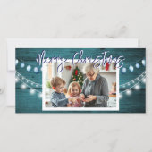 メリークリスマスウ素朴ィードフォト シーズンカード (正面)