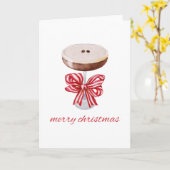 メリークリスマスエスプレッソマルティーニホリデーカード カード (黄色い花)