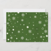 メリークリスマスエバーグリーン家族の写真 シーズンカード (裏面)