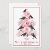 メリークリスマスエバーモアゴシッククロウホリデー シーズンカード (正面/裏面)