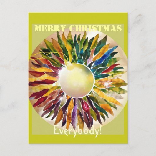 メリークリスマスエブリーブリッジ装飾招待状 シーズンポストカード (正面)