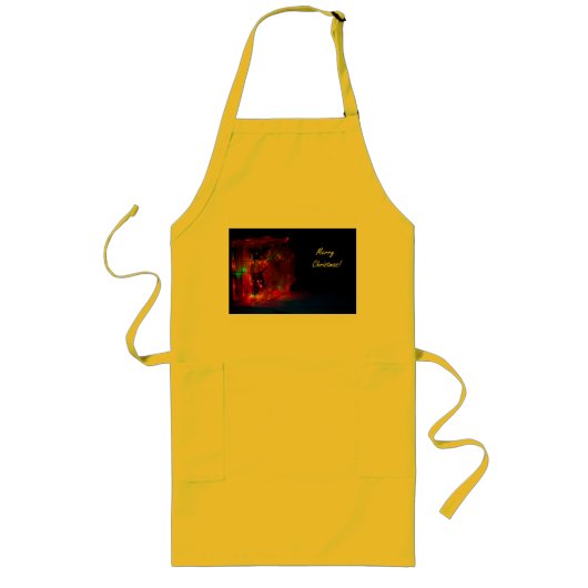 メリークリスマスエプロン ロングエプロン (正面)