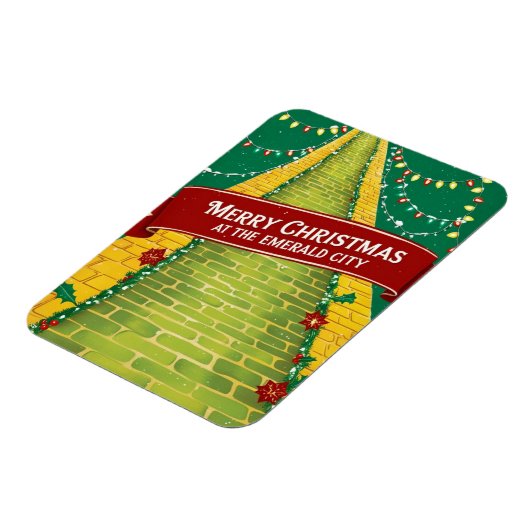 メリークリスマスエメラルドシティホリデイ マグネット (左側)