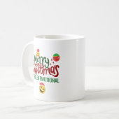 メリークリスマスエモジおもしろいー コーヒーマグカップ (正面左)