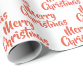 メリークリスマスエレガントのスクリプトパターン ラッピングペーパー (ロールコーナー)