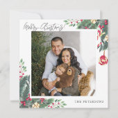 メリークリスマスエレガントの挨拶の写真 シーズンカード (正面)