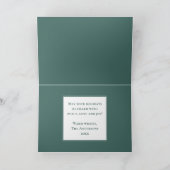 メリークリスマスエレガントカントリー冬のトウヒ シーズンカード (内部)