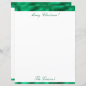 メリークリスマスエレガントサテン金属文房具 (正面/裏面)