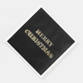 メリークリスマスエレガントシック金ゴールドルックタイポグラフィ (コーナー)