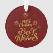 メリークリスマスエレガントトレンディー オーナメント (正面)