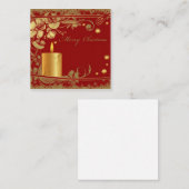 メリークリスマスエレガントノートカード ノートカード (正面/裏面)