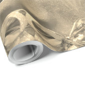 メリークリスマスエレガントフェイクゴールドフォイルスクリプトシック ラッピングペーパー (ロールコーナー)