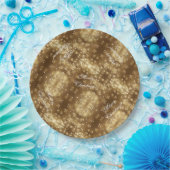 メリークリスマスエレガントフェスティバルの光の列 ペーパープレート (パーティー)