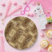 メリークリスマスエレガントフェスティバルの光の列 ペーパープレート (パーティー)