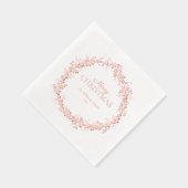 メリークリスマスエレガントリースパーティーバラ金ゴールド 箔ナプキン (右)