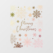 メリークリスマスエレガント冬の雪 ウィンドウサイン (シート)