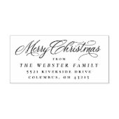 メリークリスマスエレガント差出人住所 セルフインキングスタンプ (デザイン)
