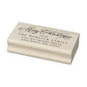 メリークリスマスエレガント差出人住所 ラバースタンプ (スタンプ)