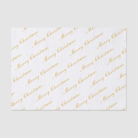 メリークリスマスエレガント書道カスタム文字 薄葉紙 (正面)