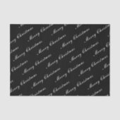 メリークリスマスエレガント書道カスタム文字 薄葉紙 (正面)