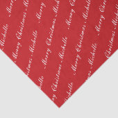 メリークリスマスエレガント書道文字赤白 薄葉紙 (詳細)