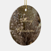 メリークリスマスエレガント金ゴールドセラミックオーナメント セラミックオーナメント (右)