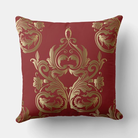 メリークリスマスエレガント金ゴールド化粧枕 クッション (裏面)