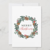メリークリスマスエレガント非フォトリース シーズンカード (正面)