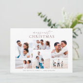 メリークリスマスエレガント6フォトコラージュ シーズンカード (スタンド正面)