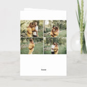 メリークリスマスエレガント6写真折り畳み 箔シーズンカード (裏面)