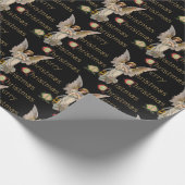 メリークリスマスエンジェルホリデー宗教的な包装 ラッピングペーパー (角)