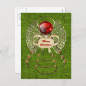 メリークリスマスエンジェルポストカード シーズンポストカード (正面/裏面)