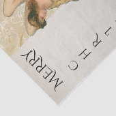 メリークリスマスエンジェルinクリーム&金ゴールド休日 薄葉紙 (詳細)