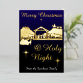 メリークリスマスオホーリーナイトキャロル出生シーン 箔シーズンカード (立ち正面)