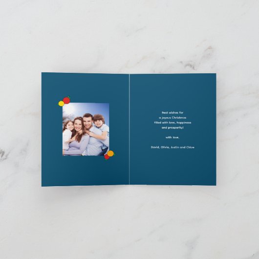 メリークリスマスオレンジ猫 シーズンカード (内部)