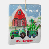 メリークリスマスオンザカントリーファーム セラミックオーナメント (右)