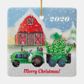 メリークリスマスオンザカントリーファーム セラミックオーナメント (裏面)