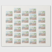 メリークリスマスオン・ザ・ビーチ ラッピングペーパー (フラット)