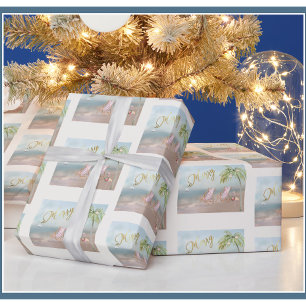 メリークリスマスオン・ザ・ビーチ ラッピングペーパー