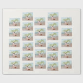 メリークリスマスオン・ザ・ビーチ ラッピングペーパー (フラット)