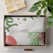 メリークリスマスオーナメントとジンジャーブレッドCookie 薄葉紙 (ギフト)