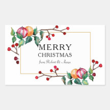 メリークリスマスオーナメントとベリー金ゴールドフレーム