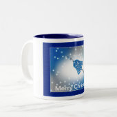 メリークリスマスオーナメントカスタマイズ ツートーンマグカップ (正面左)