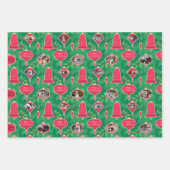 メリークリスマスオーナメントカスタムの写真 ラッピングペーパーシート (正面3)