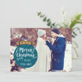 メリークリスマスオーナメントフォトカード シーズンカード (スタンド正面)